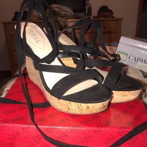 Guess tie up wedges